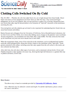 Article cover or clipping.